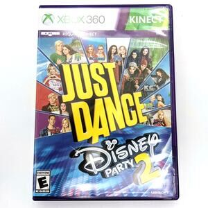 Just Dance Disney Party 2 Kinect XBox 360 Complete in Case Ubisoft 2015